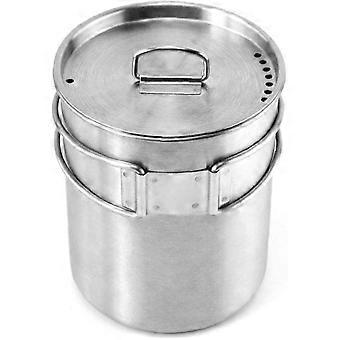700ml Stainless Steel Camping Mug Portable Outdoor Water Cup with Foldable Handle Outdoor Tableware for Camping Hiking1pcs