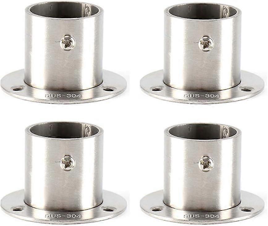 ネジ付き4×クローゼットロッドブラケット、クローゼットロッドブラケット、ロブブラケットフランジブラケット、25mmカーテンロッドブラケット、クローゼットロッドブラケット、ステンレススチールワードローブ
