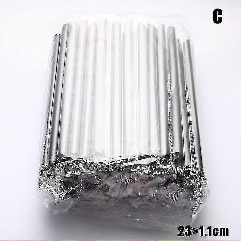 100pcs Plastic Straws Milkshake Wide Disposable Bubble Tea Drinking Straw Large