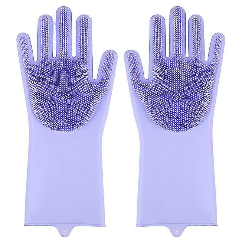 المنزلية التجمد اليدين مريحة غسل الصحون تنظيف سيليكون الإسفنج غسل المطبخ تنظيف قفازات سيليكون