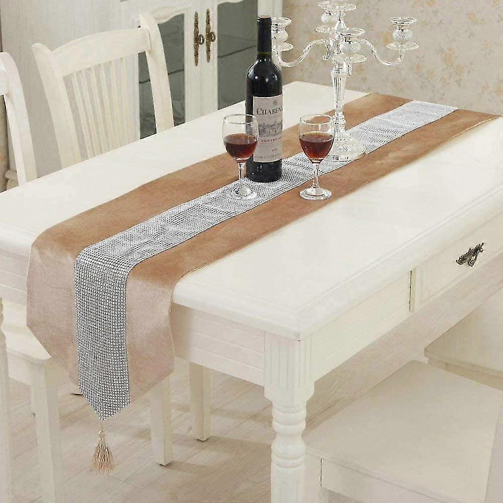 Christmas Velvet Diamante Table Runner