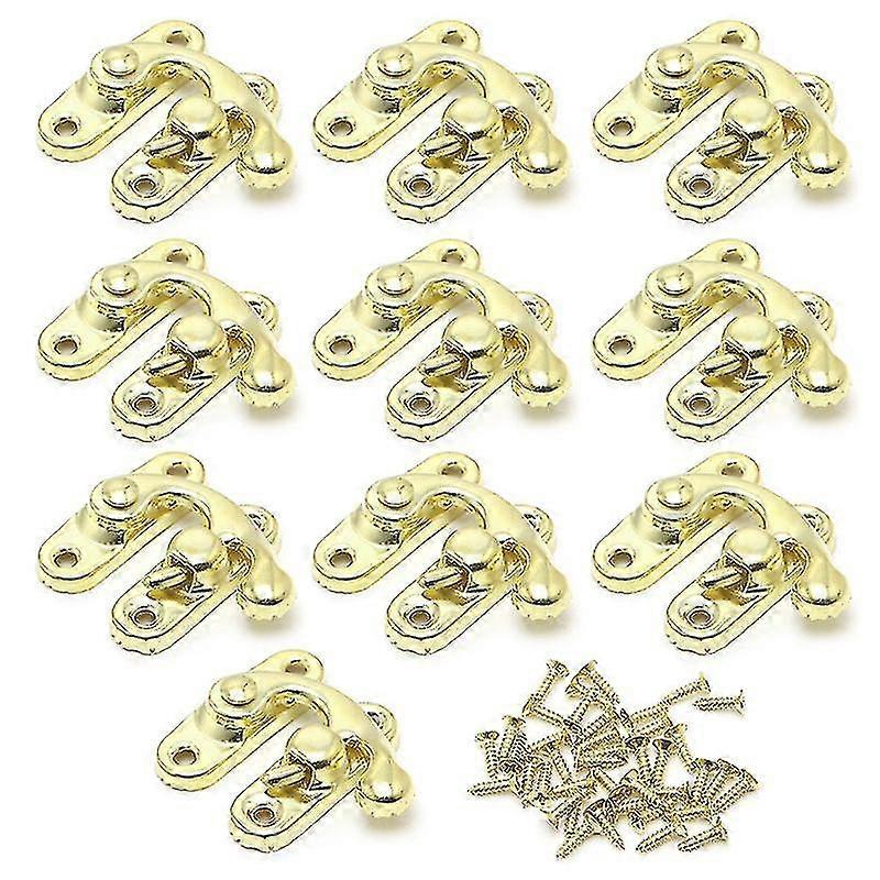 10x المعادن العتيقة قبض منحني مشبك القرن قفل المشبك هوك هدية مجوهرات مربع قفل