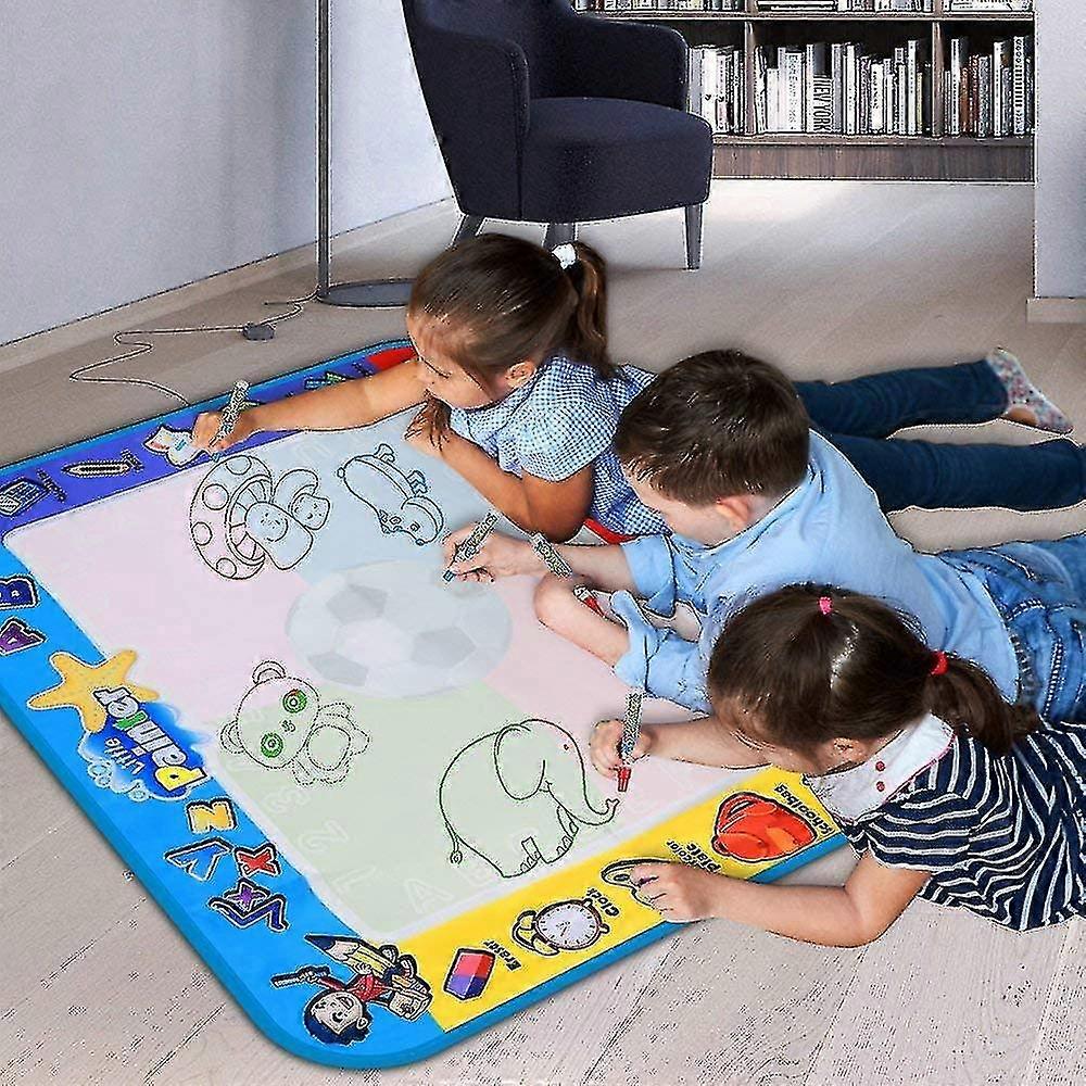 ألعاب الأطفال حصيرة الرسم المائية الكبيرة ، حصيرة خربش طفل صغير متوفرة في 4 ألوان ، مناسبة كهدية للأعمار من 3+