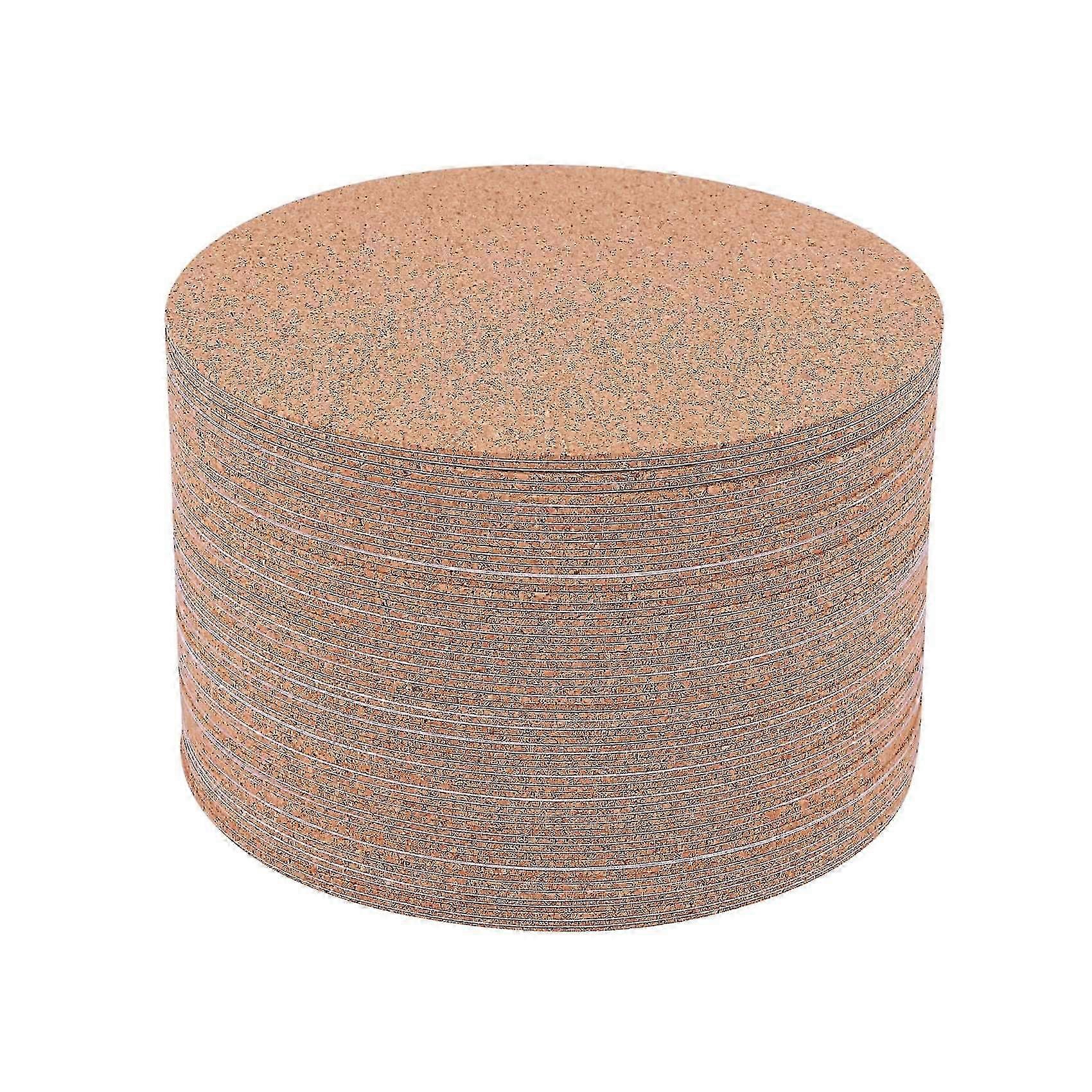 Self-adhesive Cork Coasters,cork Mats Cork Backing Sheets For Coasters And Supplies (60 Pcs, Round)
