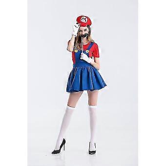 Adult Women Super Mario Luigi Bros Fancy Dress Cosplay Ladies Dress |  Fruugo NO