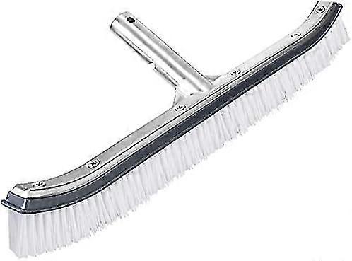 18-Inch Aluminum Swimming Pool Brush Head for Walls and Tile Cleaning, Poles Not Included
