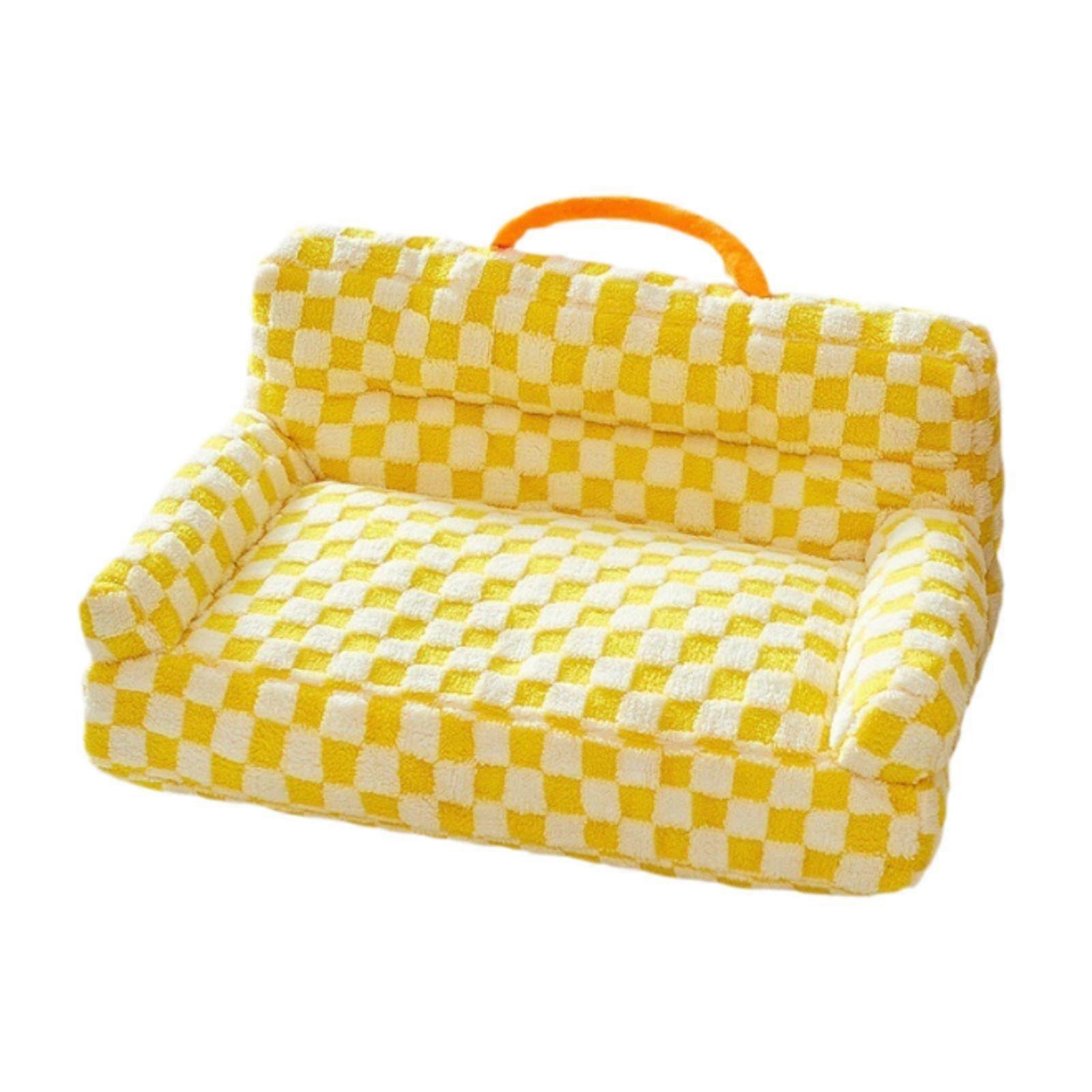 Pet Sofa Bed Decoration Washable Portable Comfortable Nonskid Bottom Cat Bed