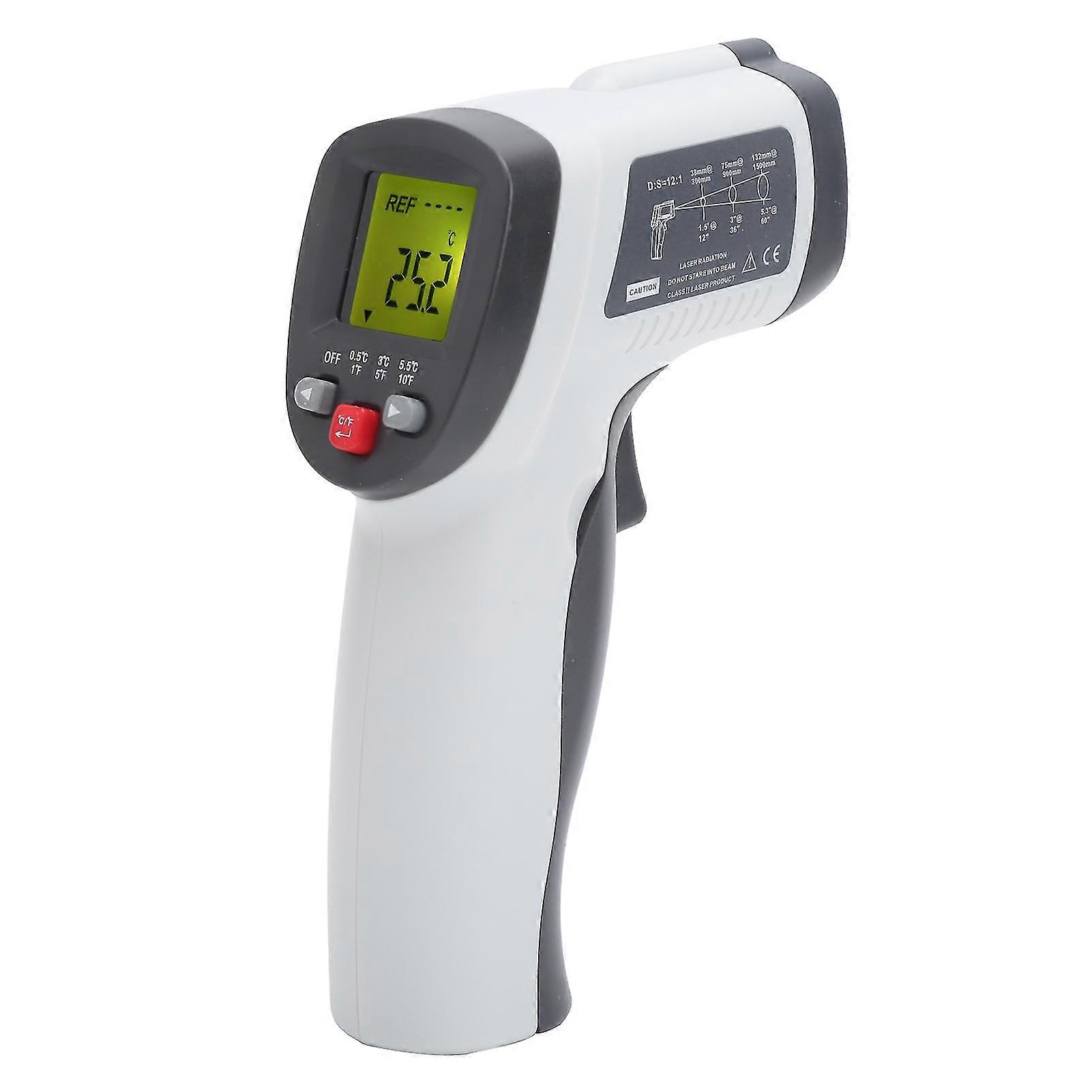 Industrial Temperature Meter GM550F Non-Contact Thermometer LCD Display -50 to 500 Yellow Light