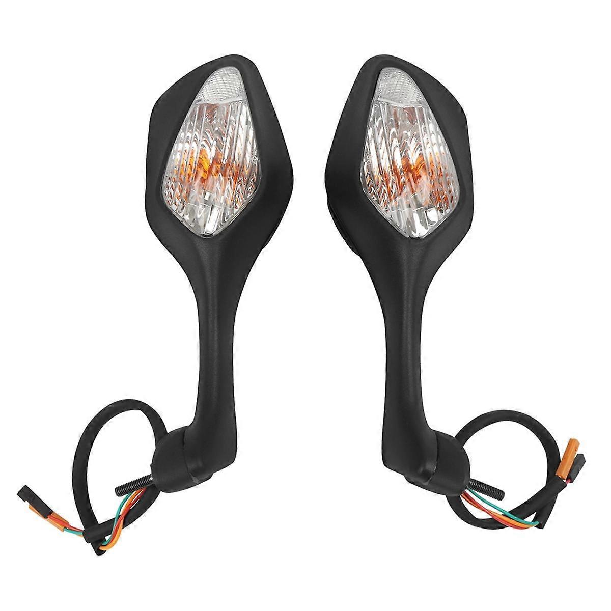 Motorcycle Rearview LED Turn Signal Side Mirrors Black for CBR1000RR 2010-2012 VFR1200 2008-2013