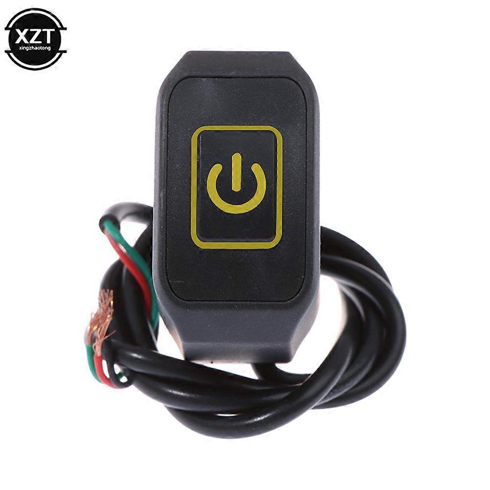 Motorcycle Switch Headlight Horn Modified Control Switch Handlebar Mount Red Blue White Yellow Green Button with LED Light
