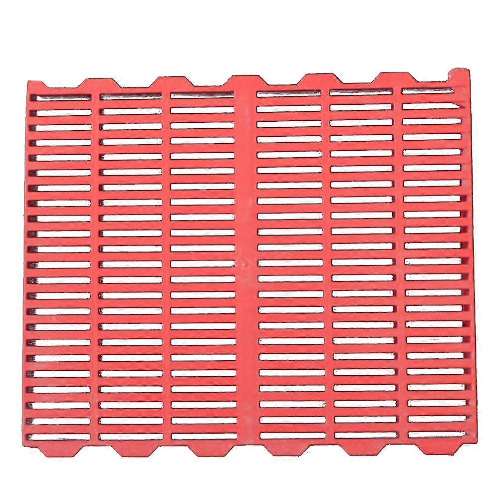 Red Piglet Pig Plastic Floor Board Dung Mesh 50x60