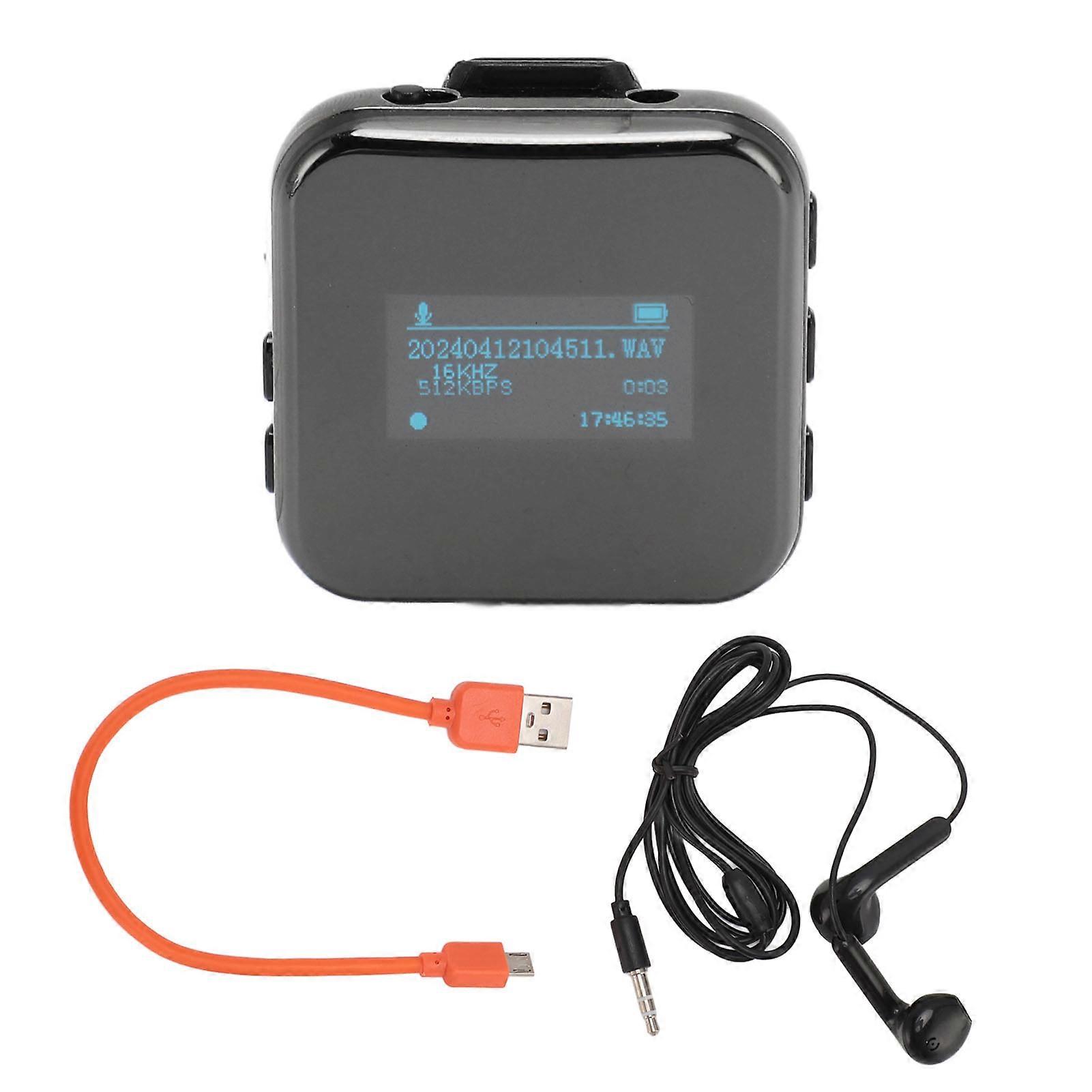 MP3 Player High Definition Noise Reduction HiFi Ebook Reader AI Sync Portable MP3 Music Player with Removable Clip 16G