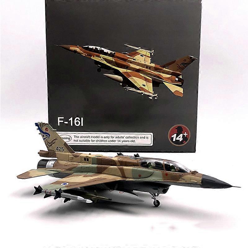 1:72 Scale Israel F16 Plane Model F-16I Sufa Fighter Model Diecast Alloy Plane Aircraft Model Toys Static for Collection Gift