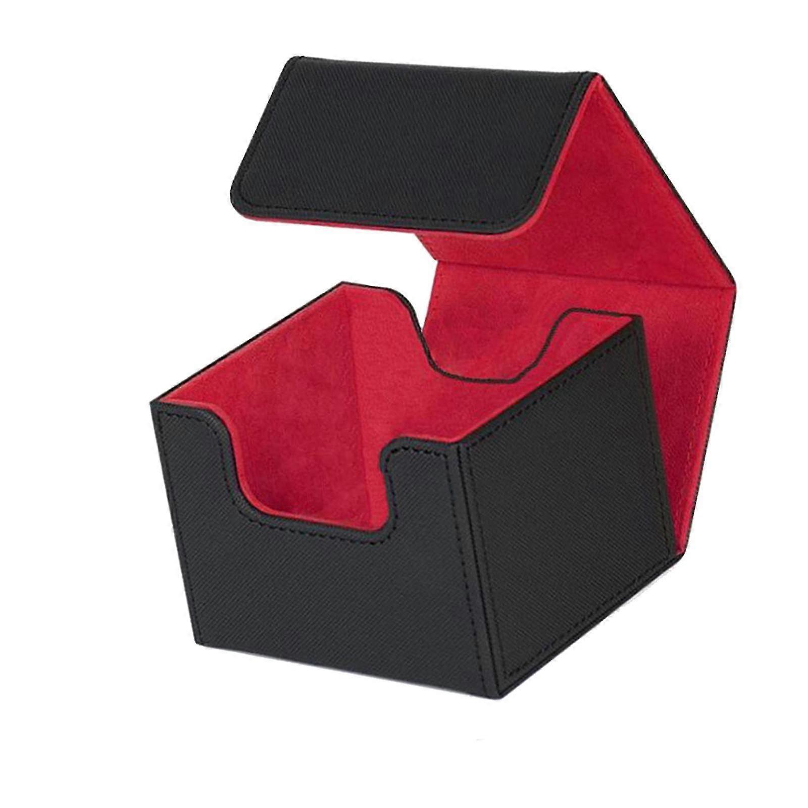 Card Deck Box Game Card Protector Magnetic Closure For Trading Card Red