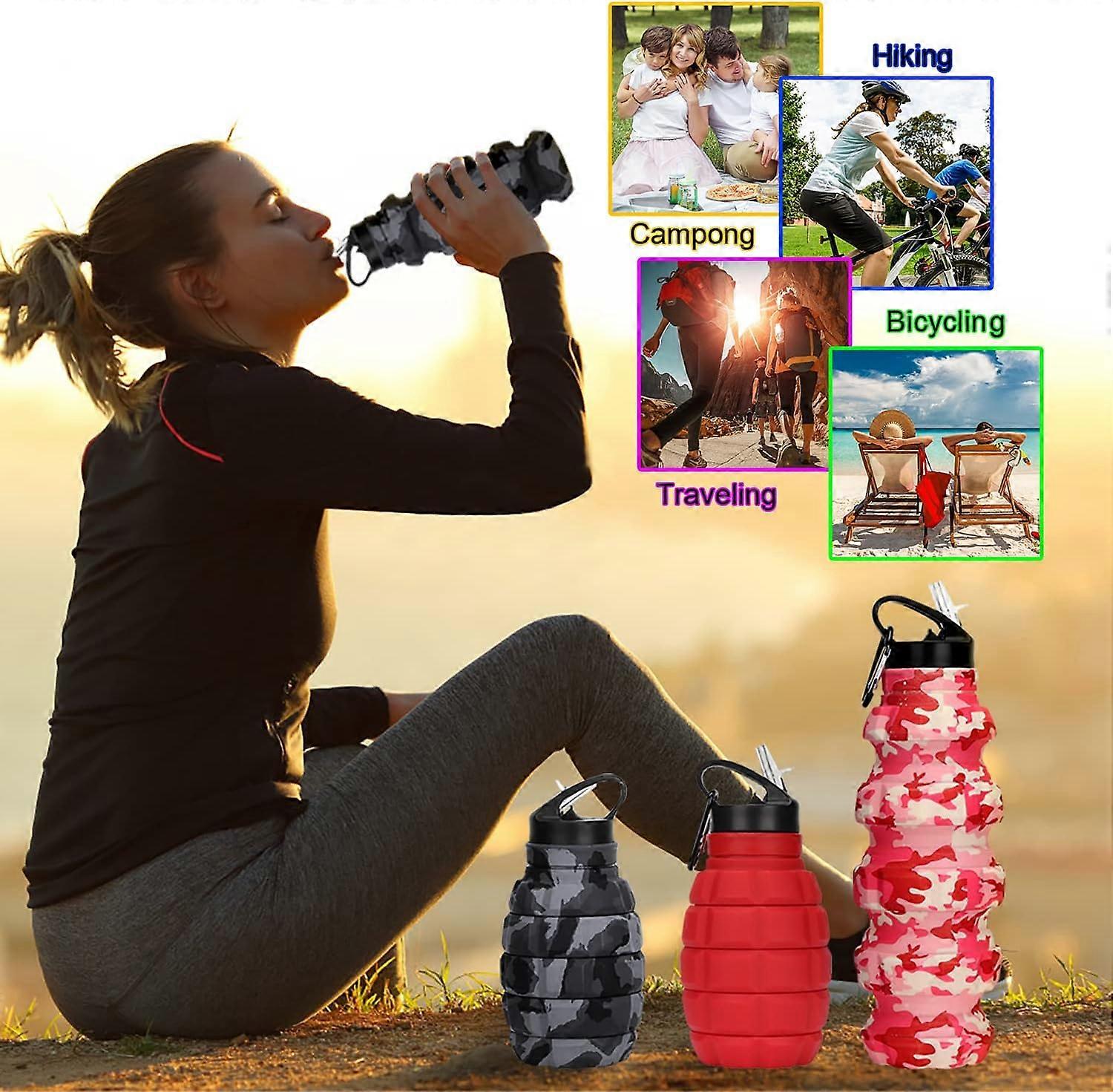 Silicone Collapsible Water Bottle for Travel