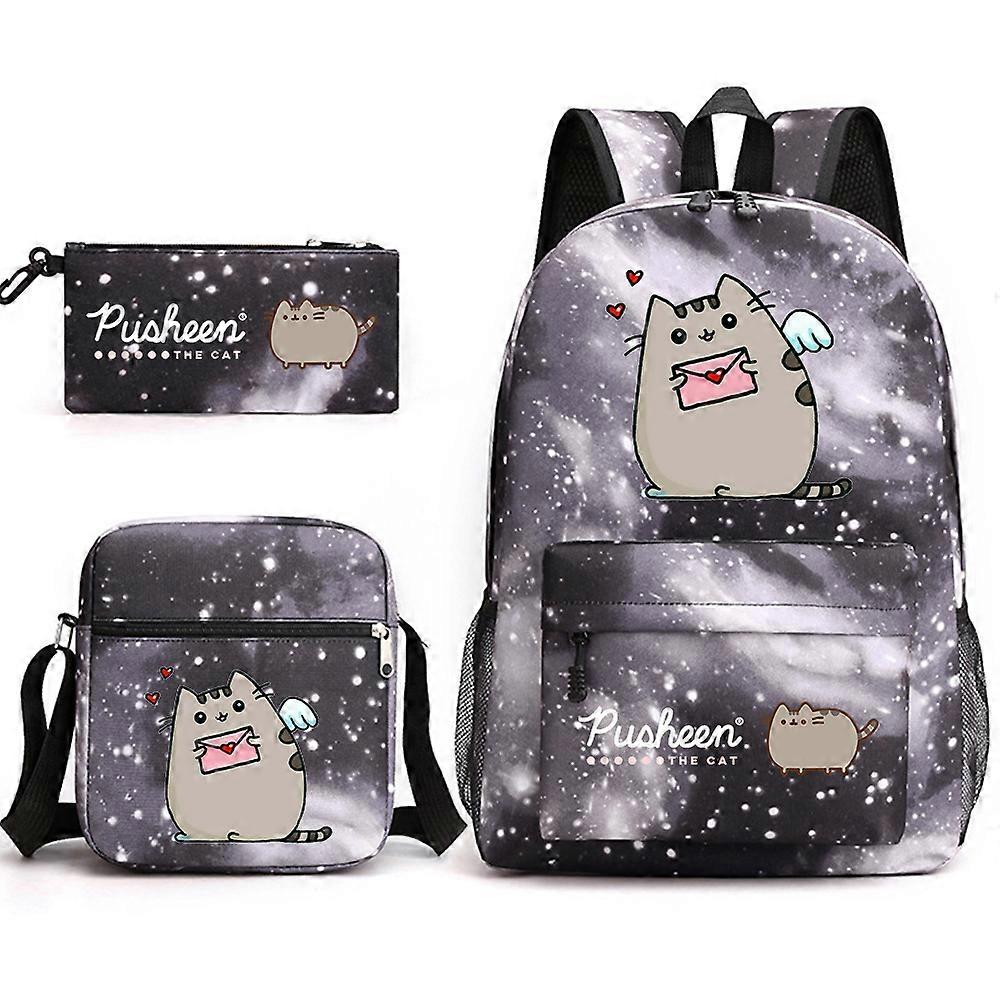 Pusheen 3PCSランドセルカジュアルバックパック
