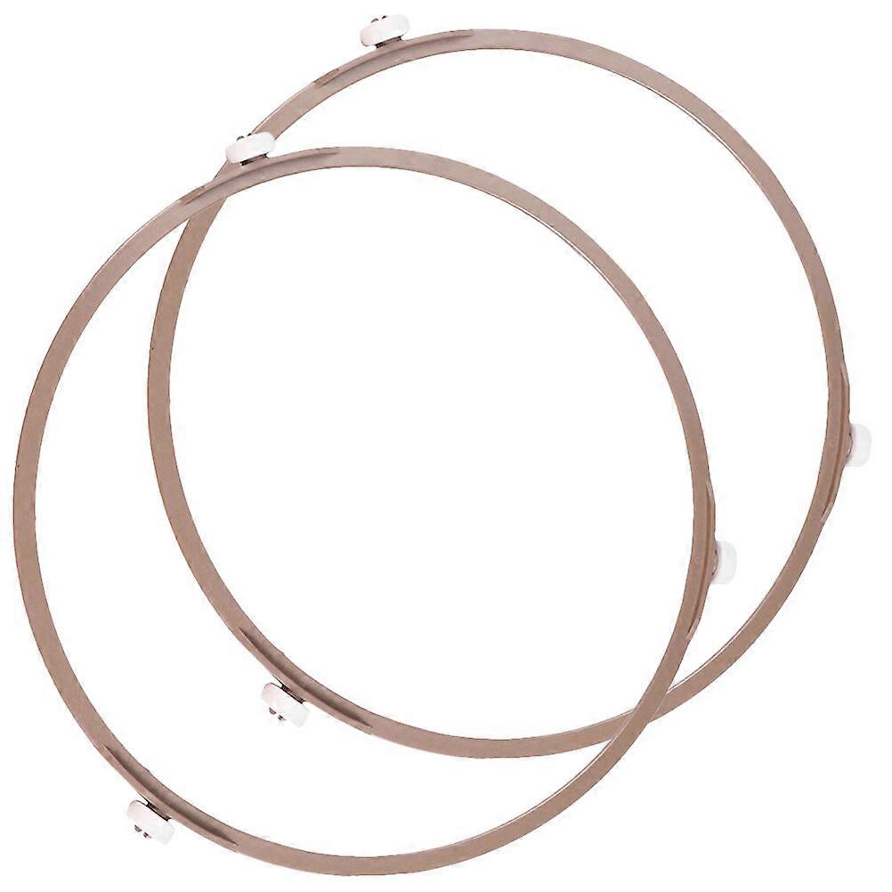 2Pcs Microwave Oven Glass Turntable Support Circle Fitting Roller Bracket Microwave Turntable Roller Ring