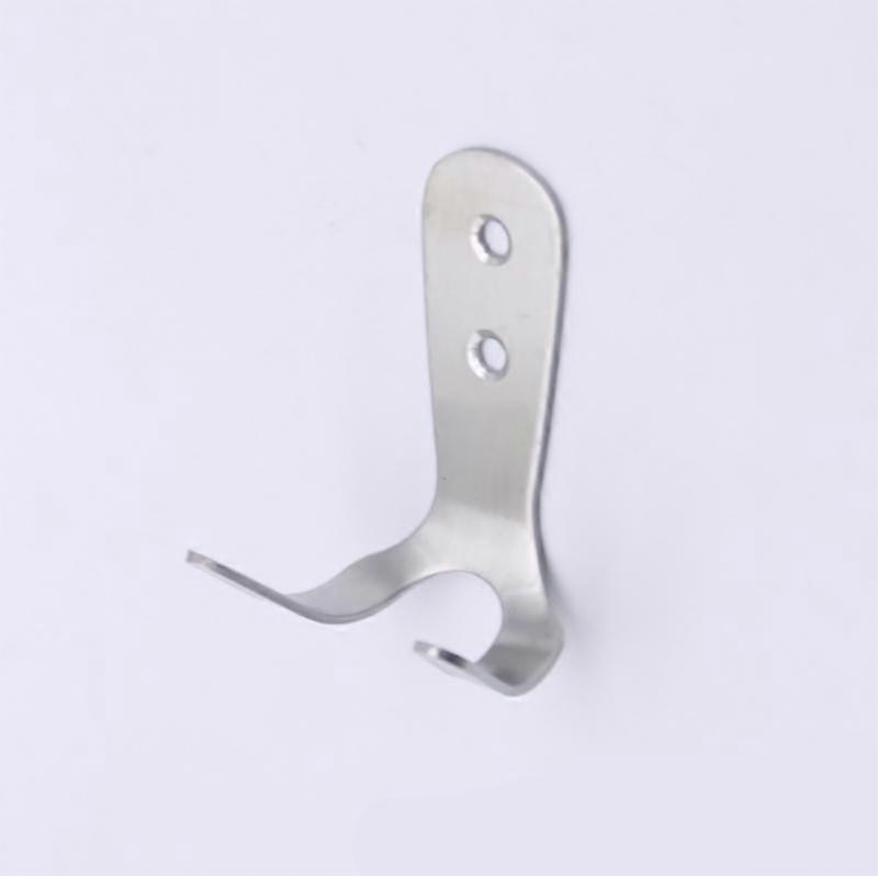 Multifunctional Solid Stainless Steel Door Rear Double Hook 2 Pieces