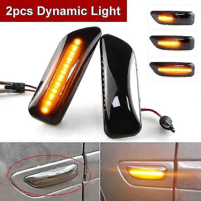 2pcs Led Dynamic Side Marker Turn Signal Indicator Lights For Volvo S60 Mk1 S80 Mk1 Xc70 Xc90 Mk1 V70 Mk2 Car Styling