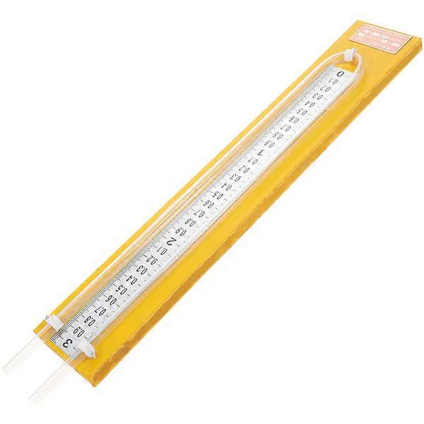 1 st. U-formad tryckmätare i rostfritt stål 0-10 kPa differentialtrycksmätare med hög noggrannhet, lättläst U-rörsmanometer