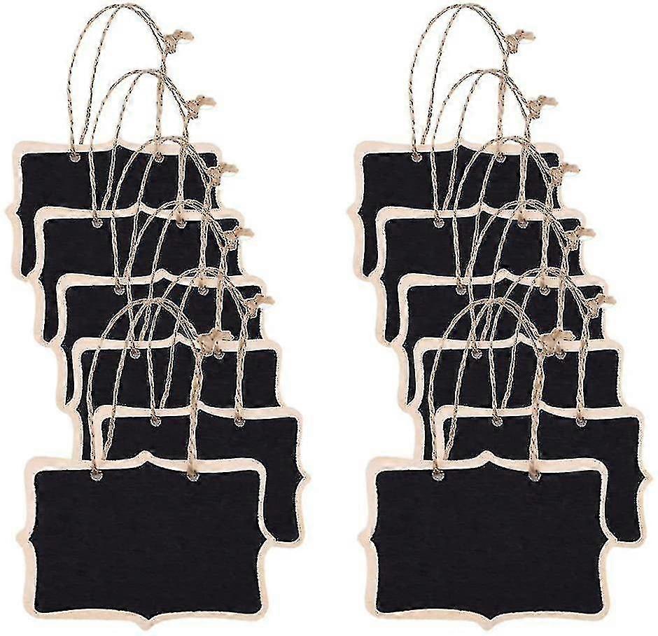 12pcs Mini Rectangular Blackboard Message Board High Quality