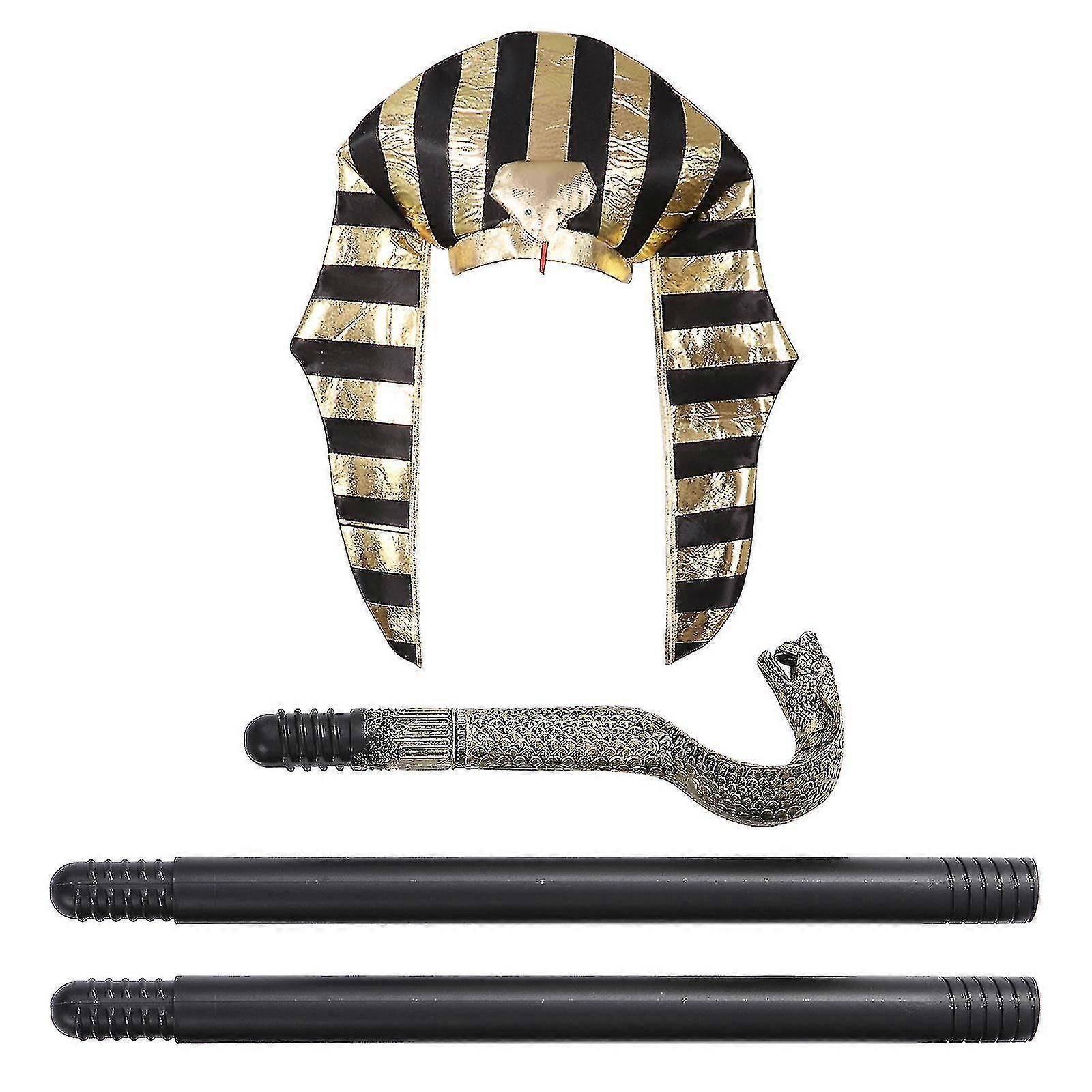 大人のエジプトの衣類アクセサリーベルト/カラー/キングスタッフ/帽子セット、Costume_y高品質