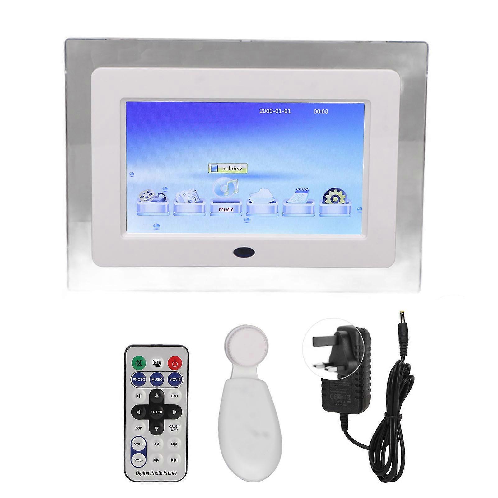 7in HD Screen Digital Picture Frame Smart Remote Control Electronic Photo Frame