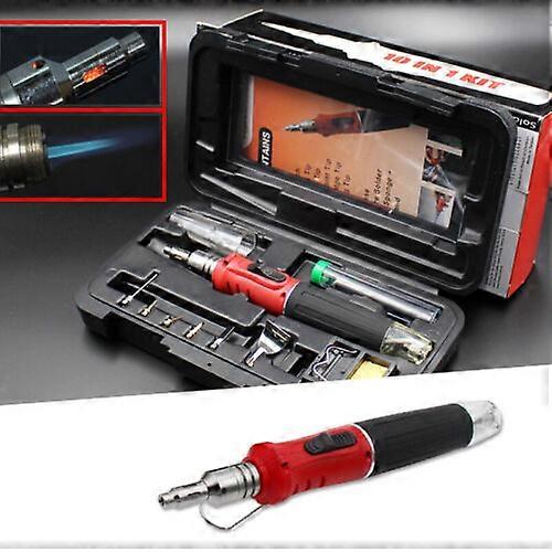 Cordless Auto Ignition Butane Gas Soldering Iron Kit Self Ignite Welding Torch
