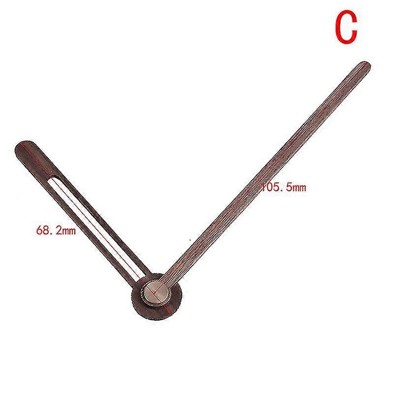 1pc Diy Wooden Pointers Wall Clock Hands Clock Needle Quartz Replace Parts Brown Color
