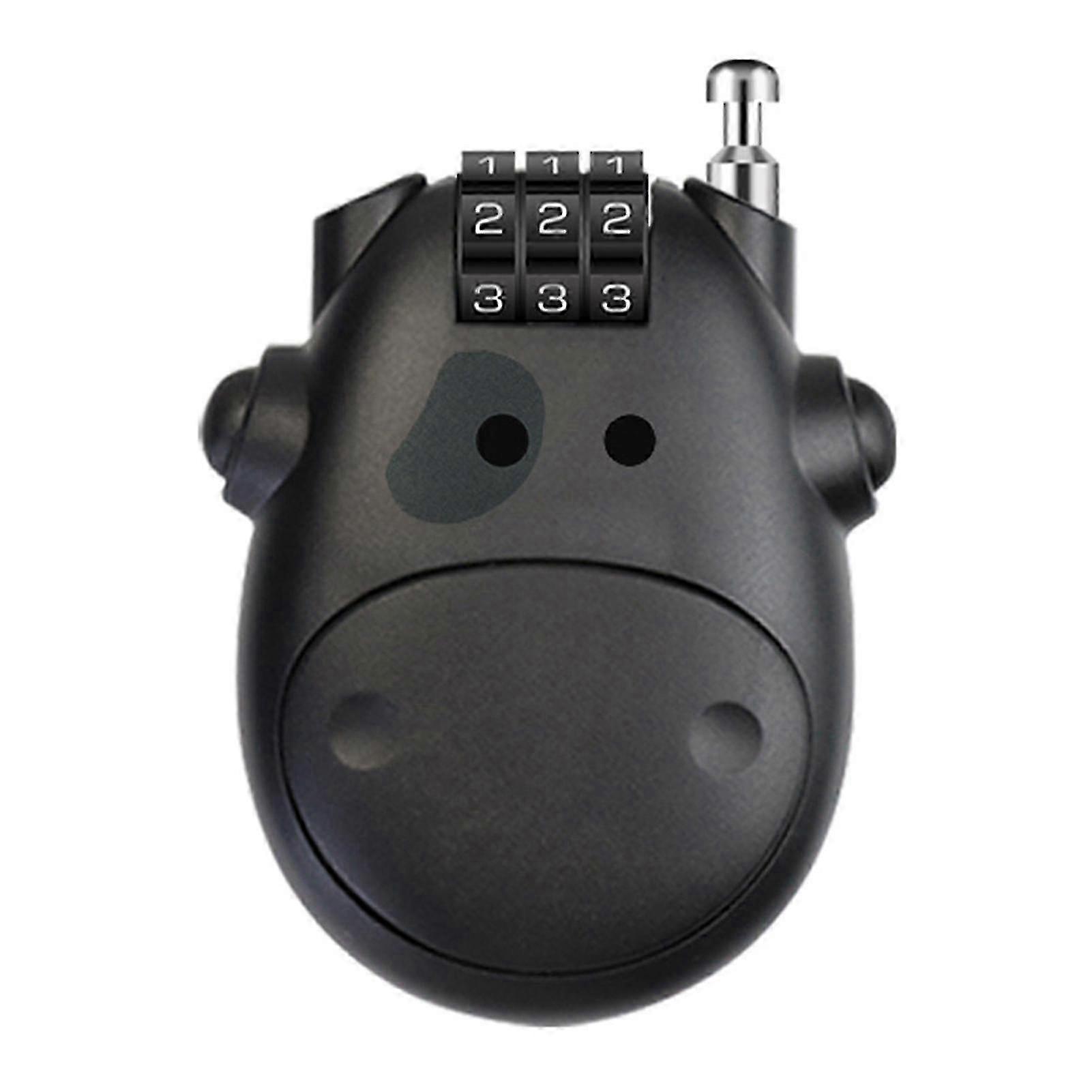 Serrure télescopique à 3 chiffres du casque de porte Mini acier Réinitialisable Code Lock pour valise Porte-documents à bagages