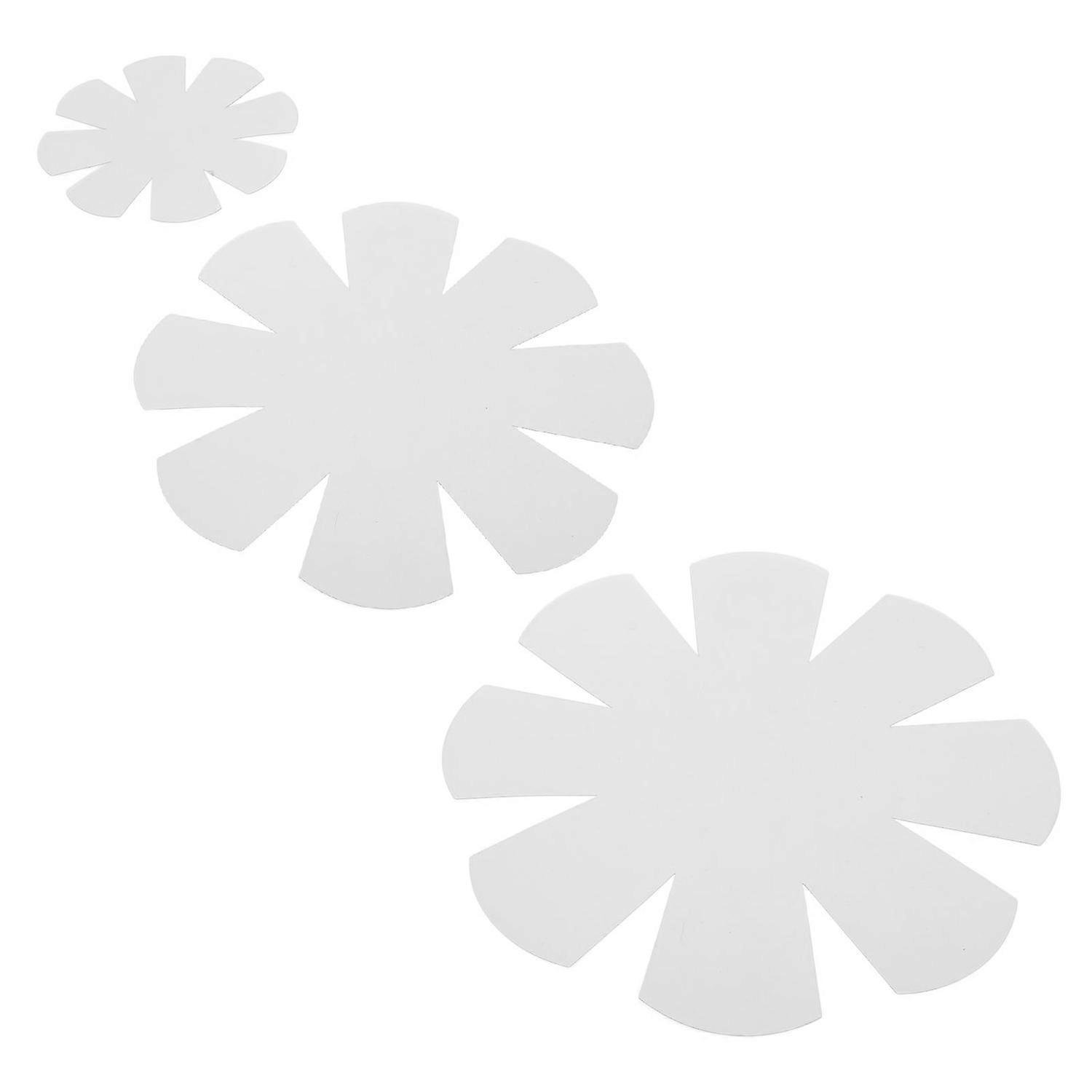 3PCS Fabric Bowl Sewing Template PET Material Flower Shaped Bowl Pattern Stencil for Making Handicra