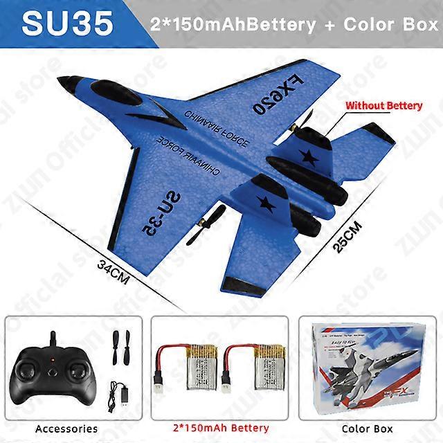 RC Plane SU35 2.4G With LED Lights Aircraft Remote Control Flying Model Glider EPP Foam Toys For Children Gifts VS SU57 Airplane