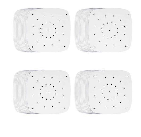 Air Fryer Parchment Paper,400pcs Air Fryer Parchment Paper Perforated Unbleached Square Air Fryer Liners Steaming Parchment L