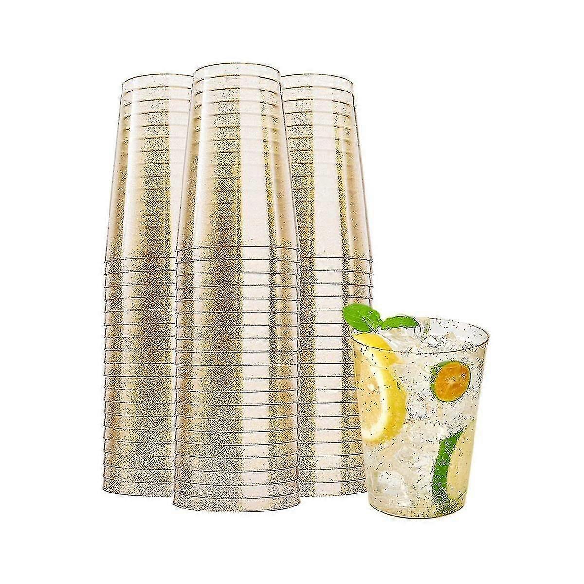 Gull plast vin kopper, vinglass, vannglass kopper, klare kopper Reus ...