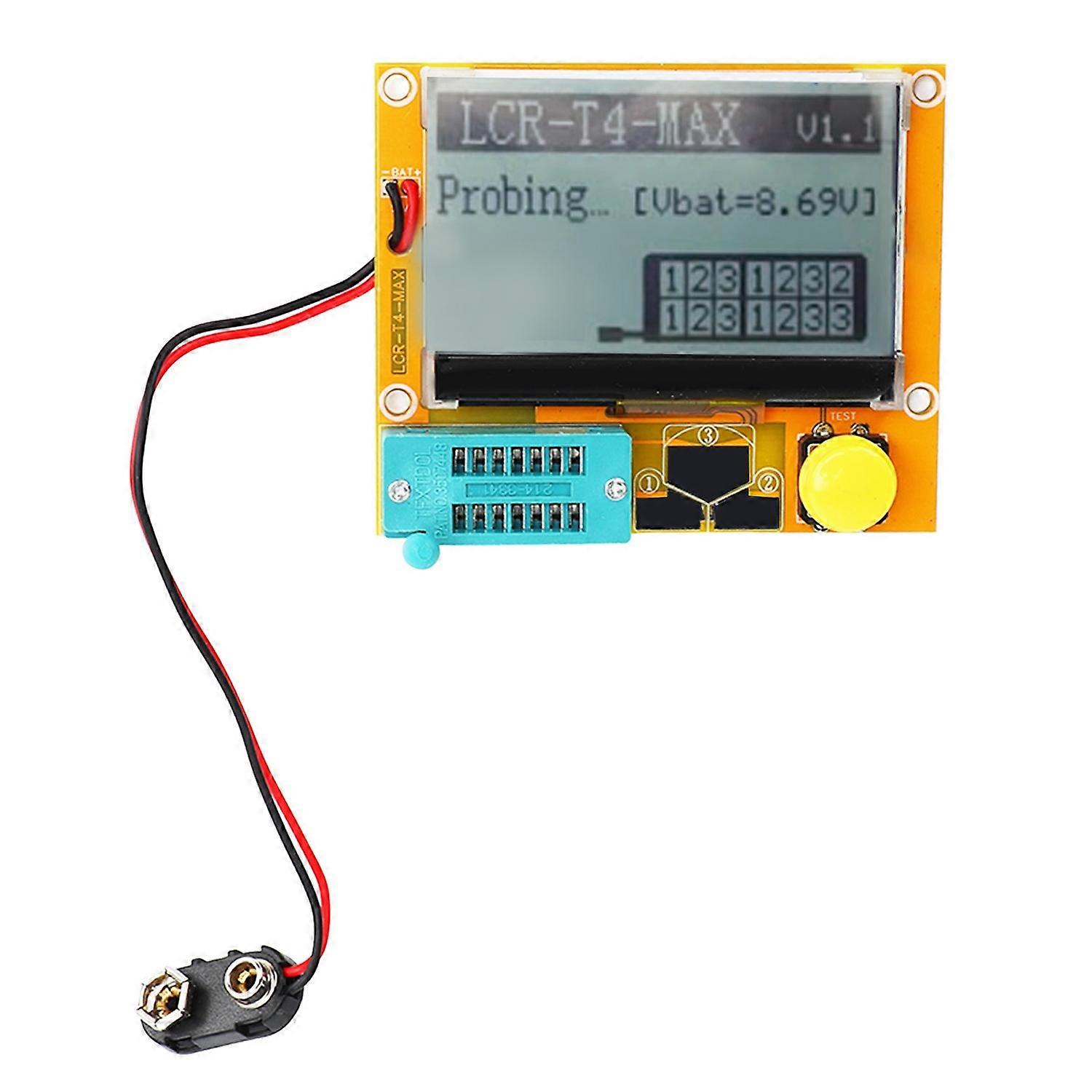 Transistor Tester Diode Triode Capacitor Meter Graphic Display for Electronics DIY