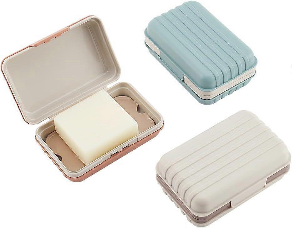 Travel Soap Container Leakproof Soap Box Travel Soap Case Soap Holder Travel Silicone Closure Portable Container Soap Saver Box for Traveling Camping