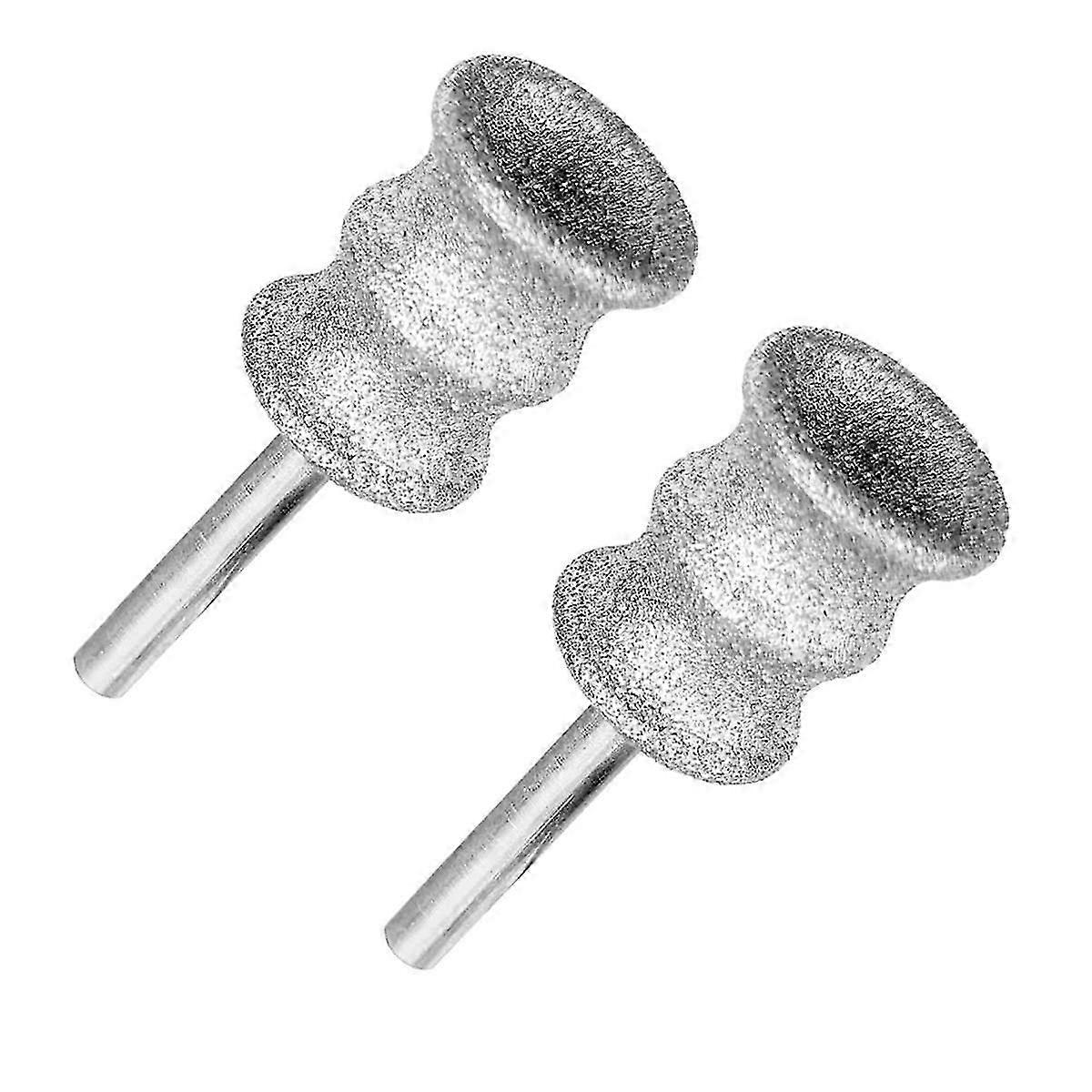 犬用ネイルグラインダービットアタッチメント、大型中型小型犬用ロータリーネイルグラインダービット猫ネイルトリミング2個-X