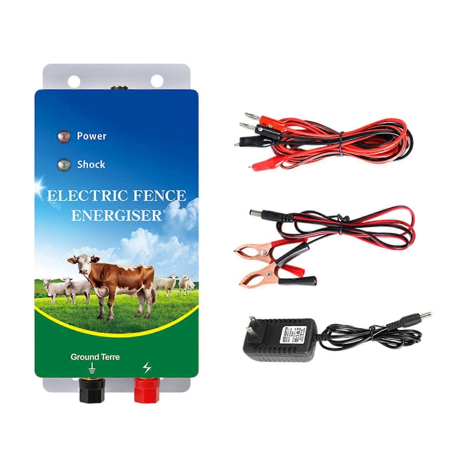 Electric Fence Energizer Fence Tool Portable Controller for Garden Lawn Home