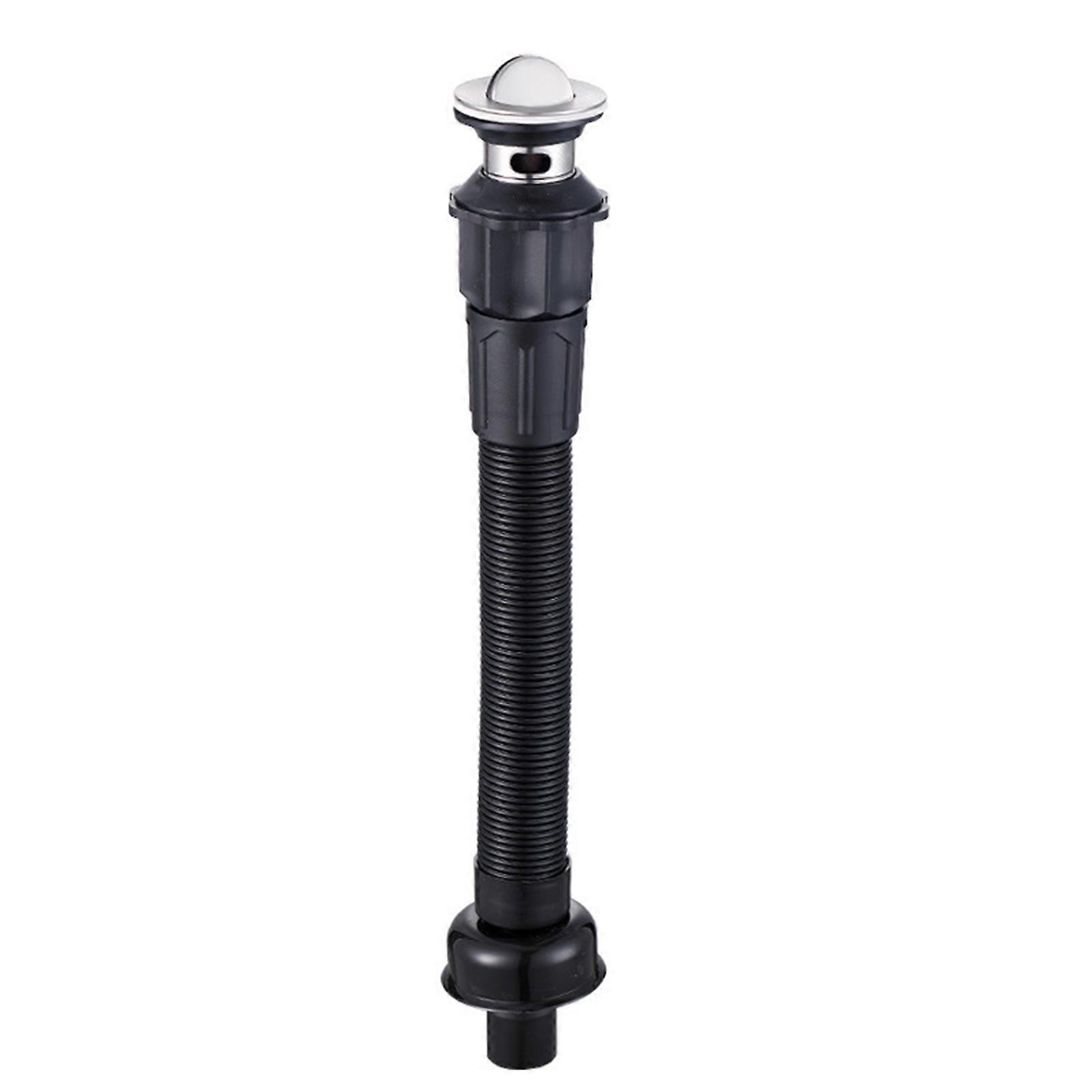 Glue-free Stainless Steel Drain Pipe Set Plumbing Hose Kitchen Flexible Retractable Sink Basin Water Drain Pipe