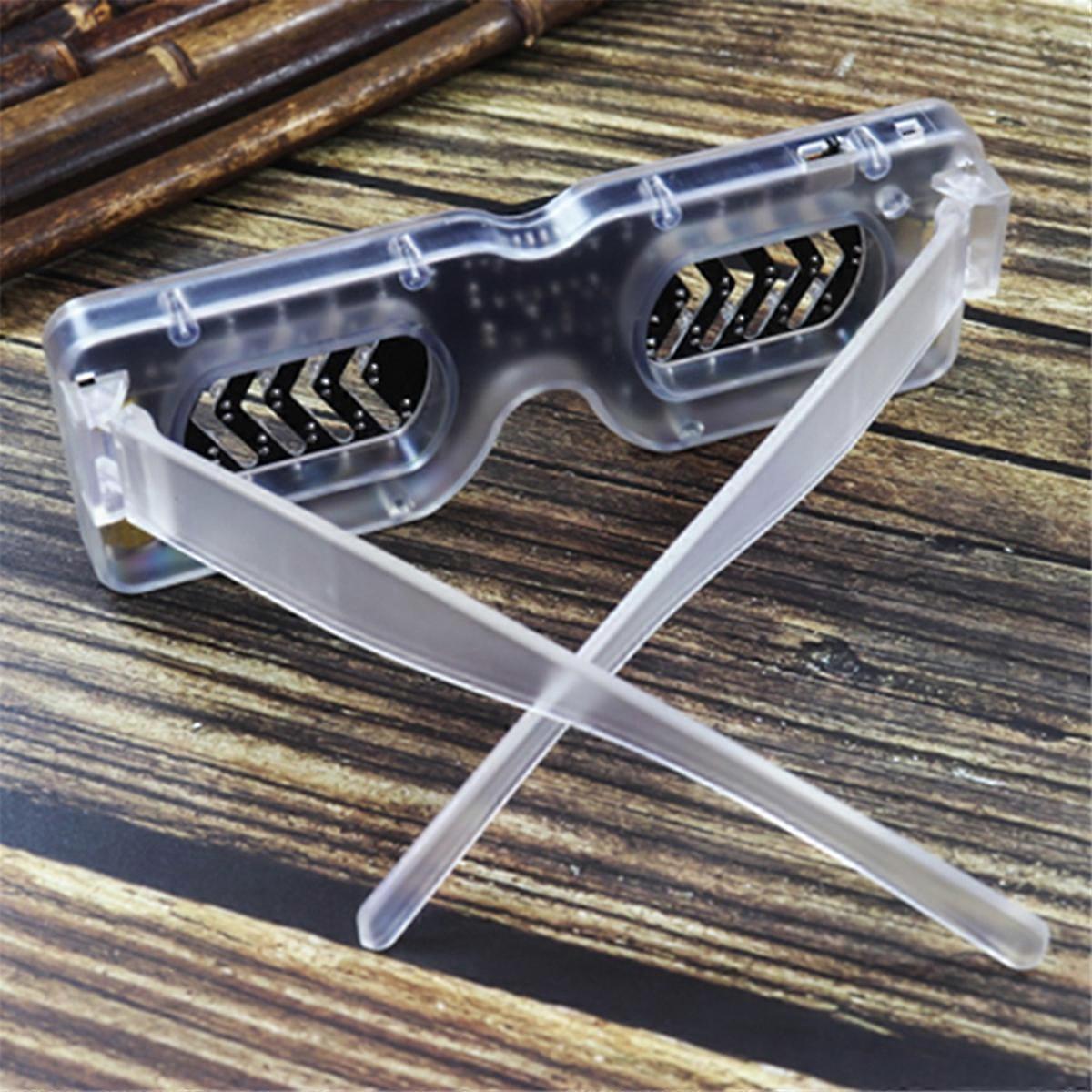 Voice Activated LED Light Emitting Glasses Making Kit Light-Emitting Diode Light DIY Electronic Kit Soldering Assembly,B