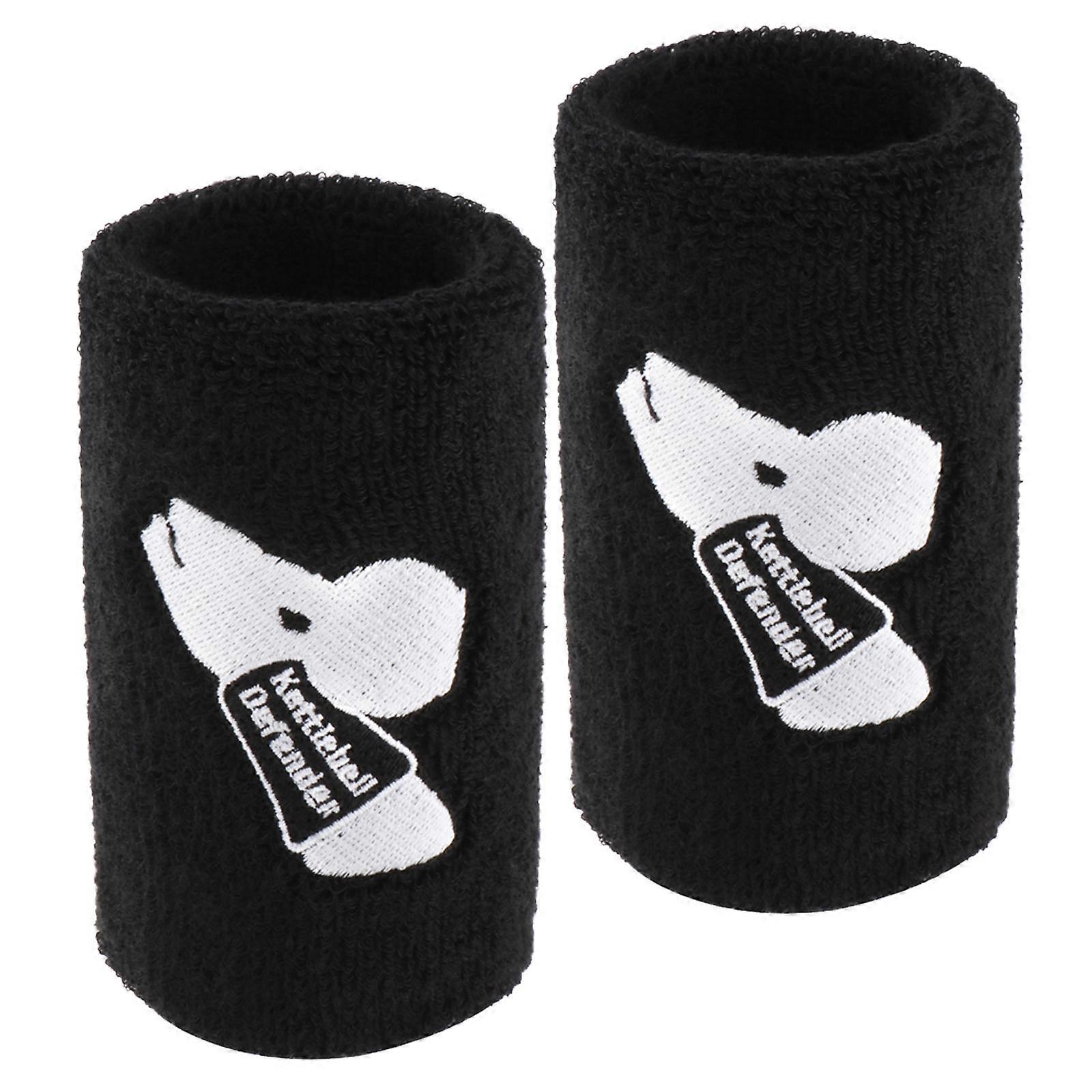 2x Kettlebell Wrist Guards Wrist Support with Plastic Pad for Men Women
