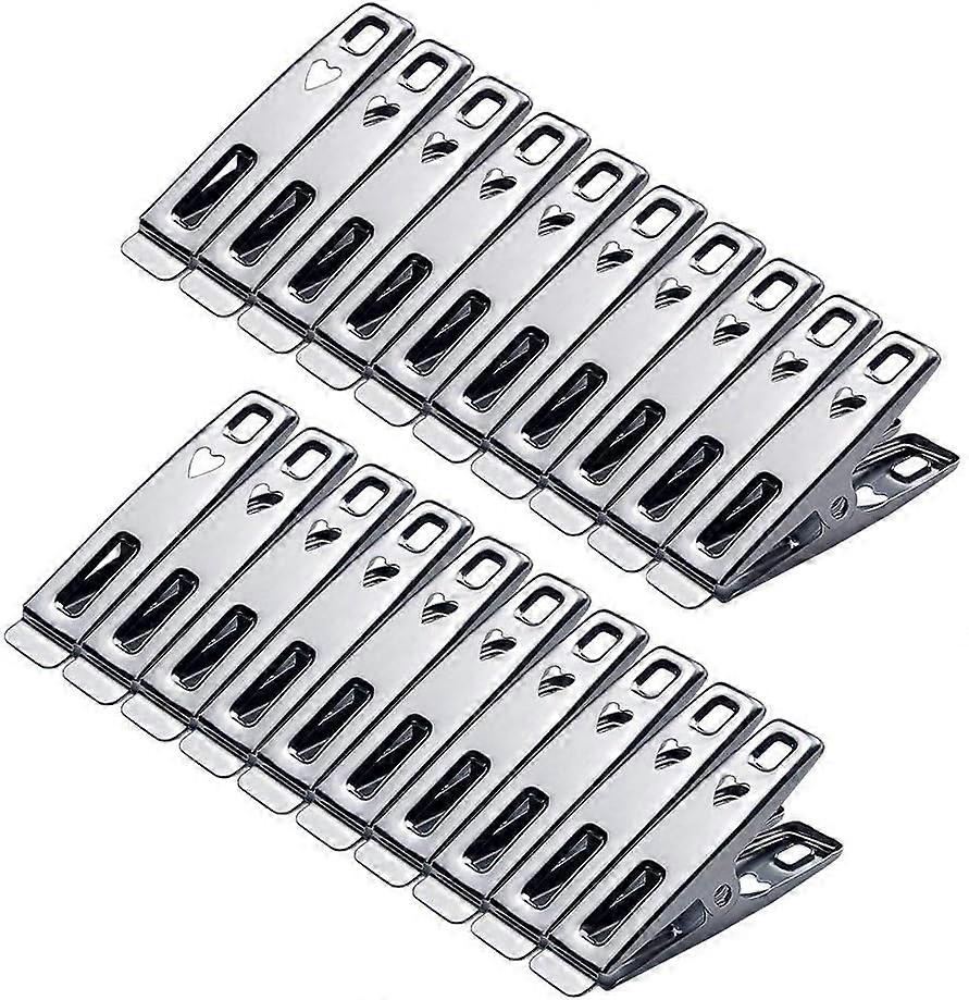 Stainless Steel Clothespins, Metal, Windproof