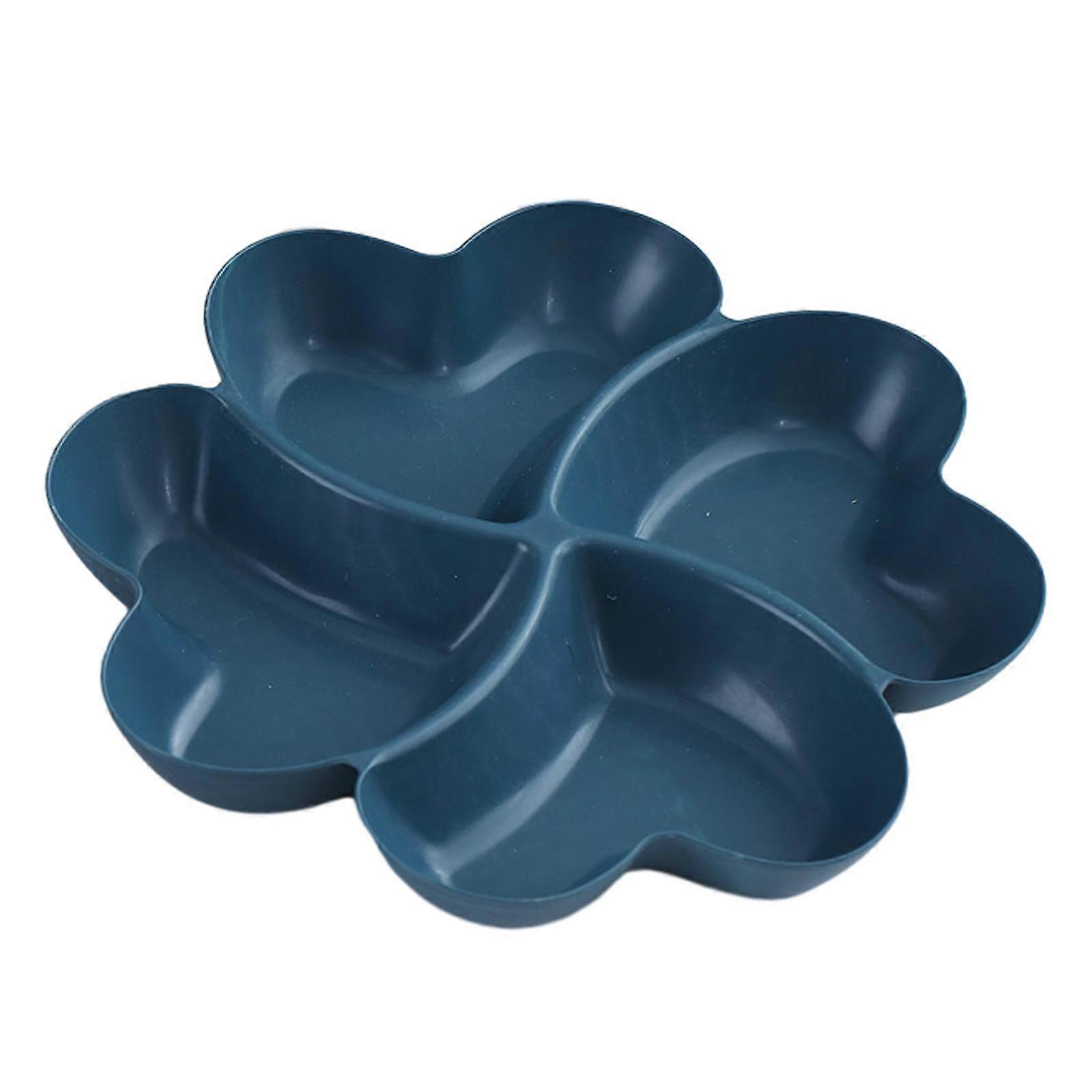 Snack Serving Tray Dried Fruit Storage Plate 4 Compartment Dried Fruit Tray