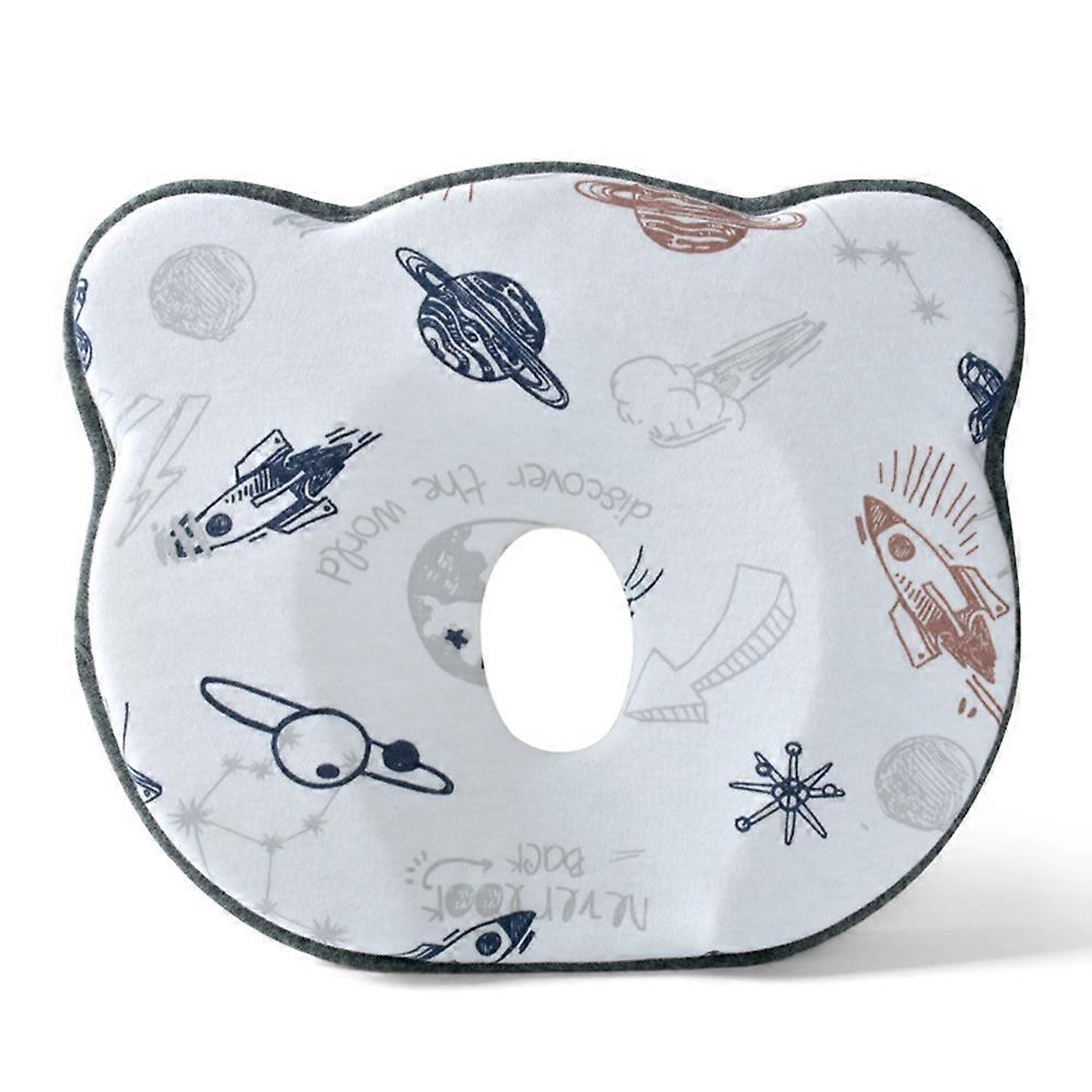 Wide Use Baby Pillow, 100% Memory Foam and Combed Cotton, Ergonomic Design for Easy Sleep, Hypoallergenic Filling for Newborns 0-12 Months, Various