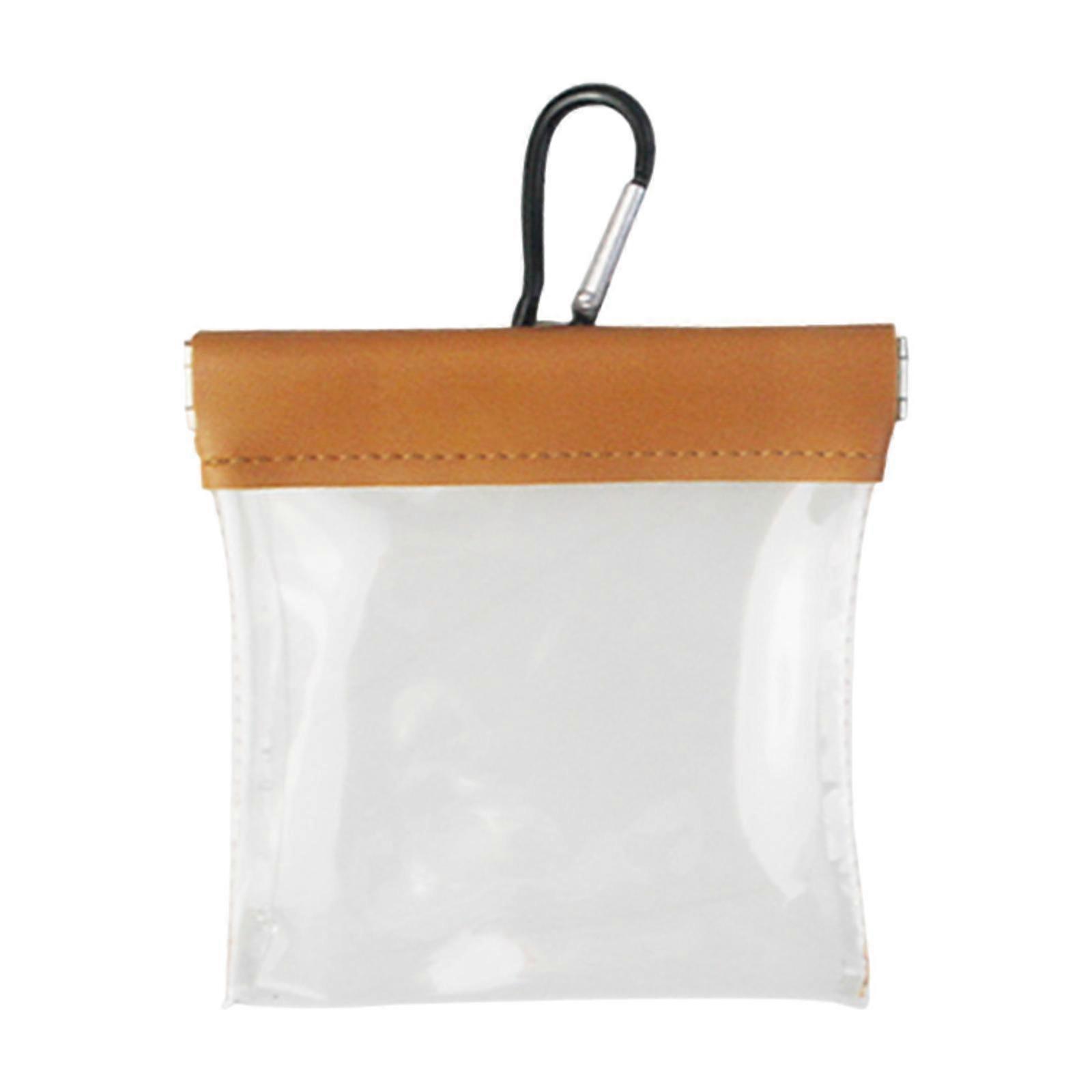 Golf Tee Storage Bag Multipurpose with Clip Golf Tool Bag Golf Tee Pouch