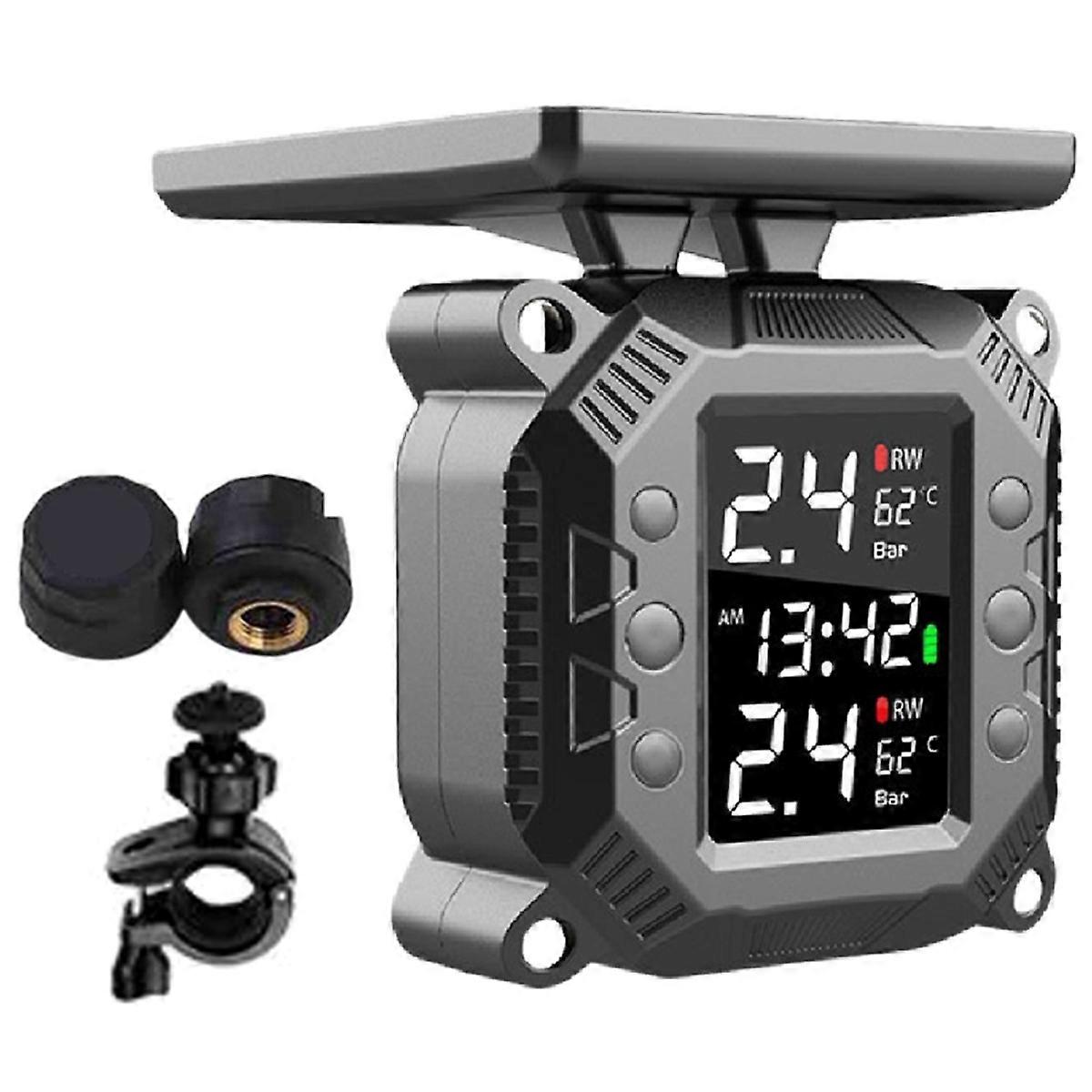 Wireless Motorcycle TPMS Tire Pressure Monitoring System C Style