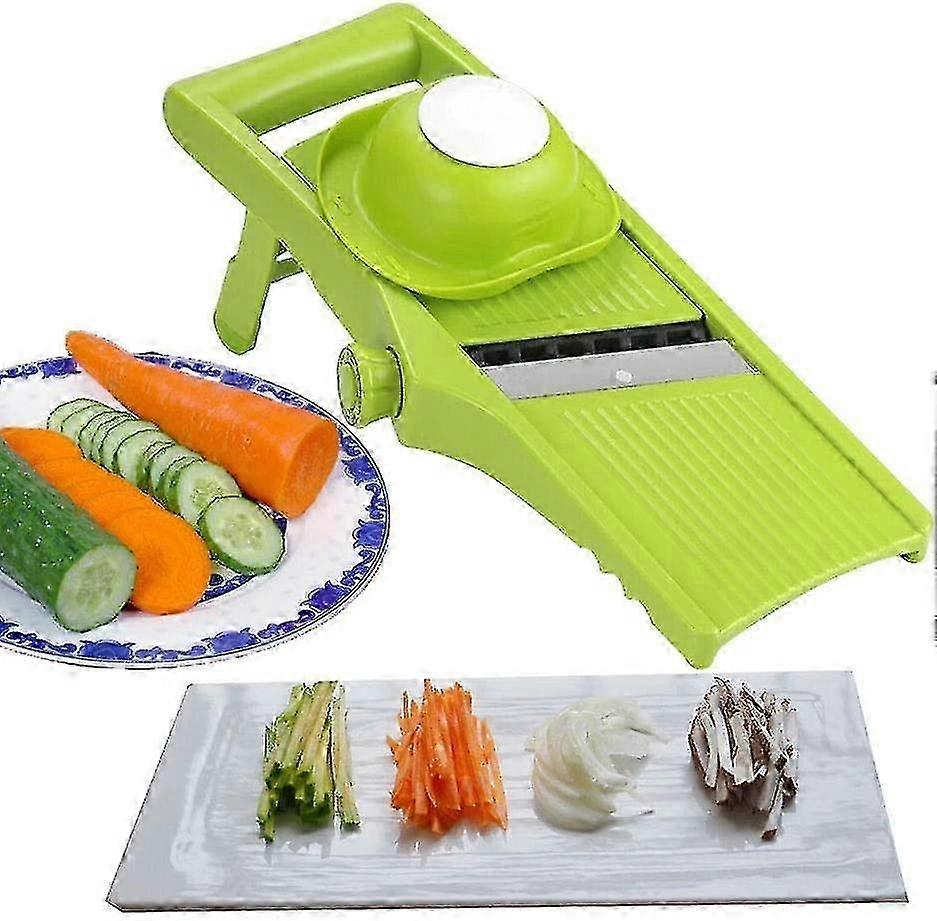Manueller Allesschneider, 3-in-1-professionelle Gemüsereibe, Kartoffelkarotten mit einstellbarer Stärke