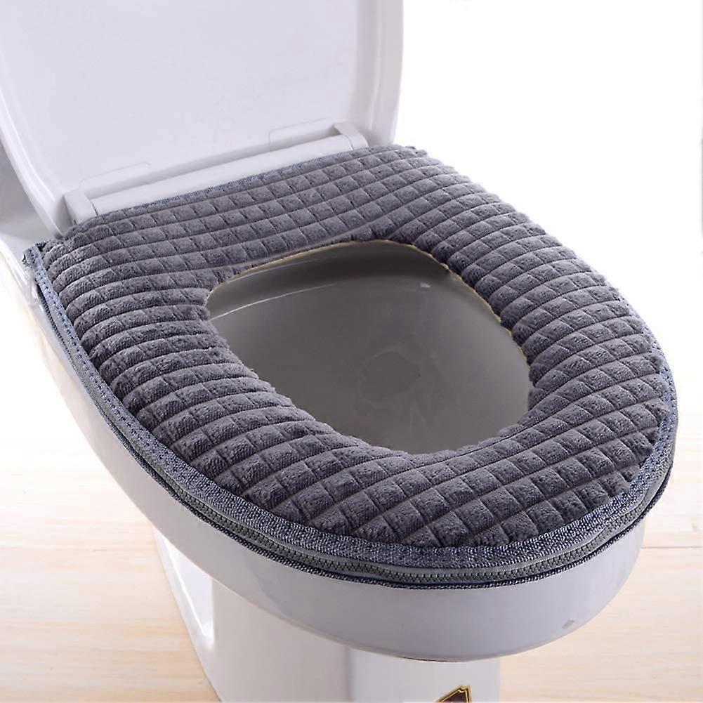 Soft Washable Comfortable Toilet Seat Cover Pad for Bathroom Toilet Lids Fits Most Size