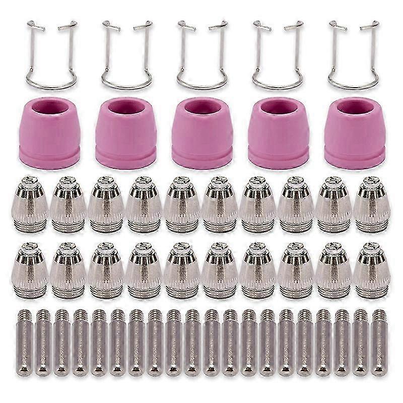 AG60 SG-55 WSD-60 Plasma Cutting Torch Tip Nozzles Consumables Kit - Essential Accessories for Plasma Cutters 50-Pack Set