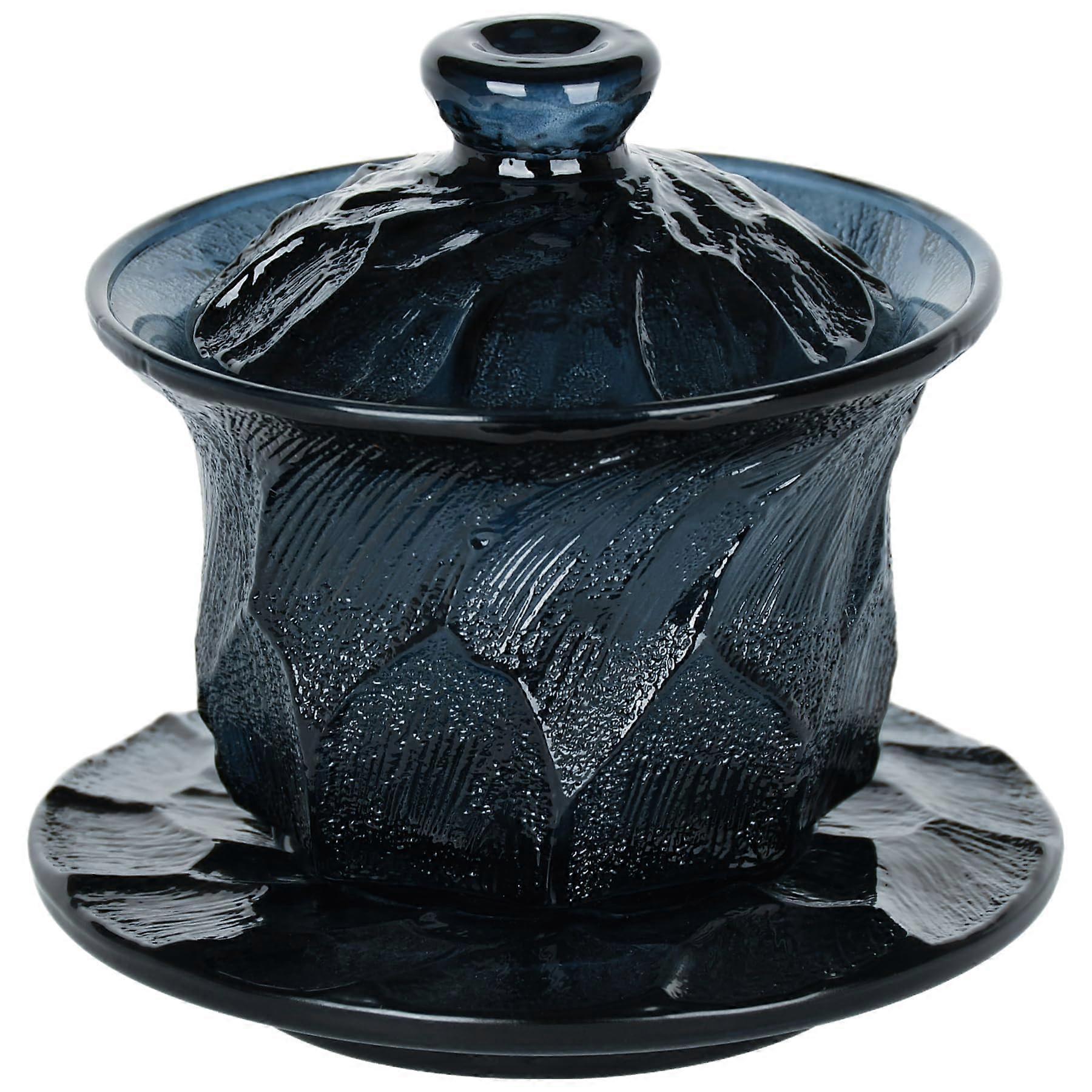 1 Set Traditional Sancai Gaiwan Tea Set Home Tea Ceremony Essentials 6oz/180ml